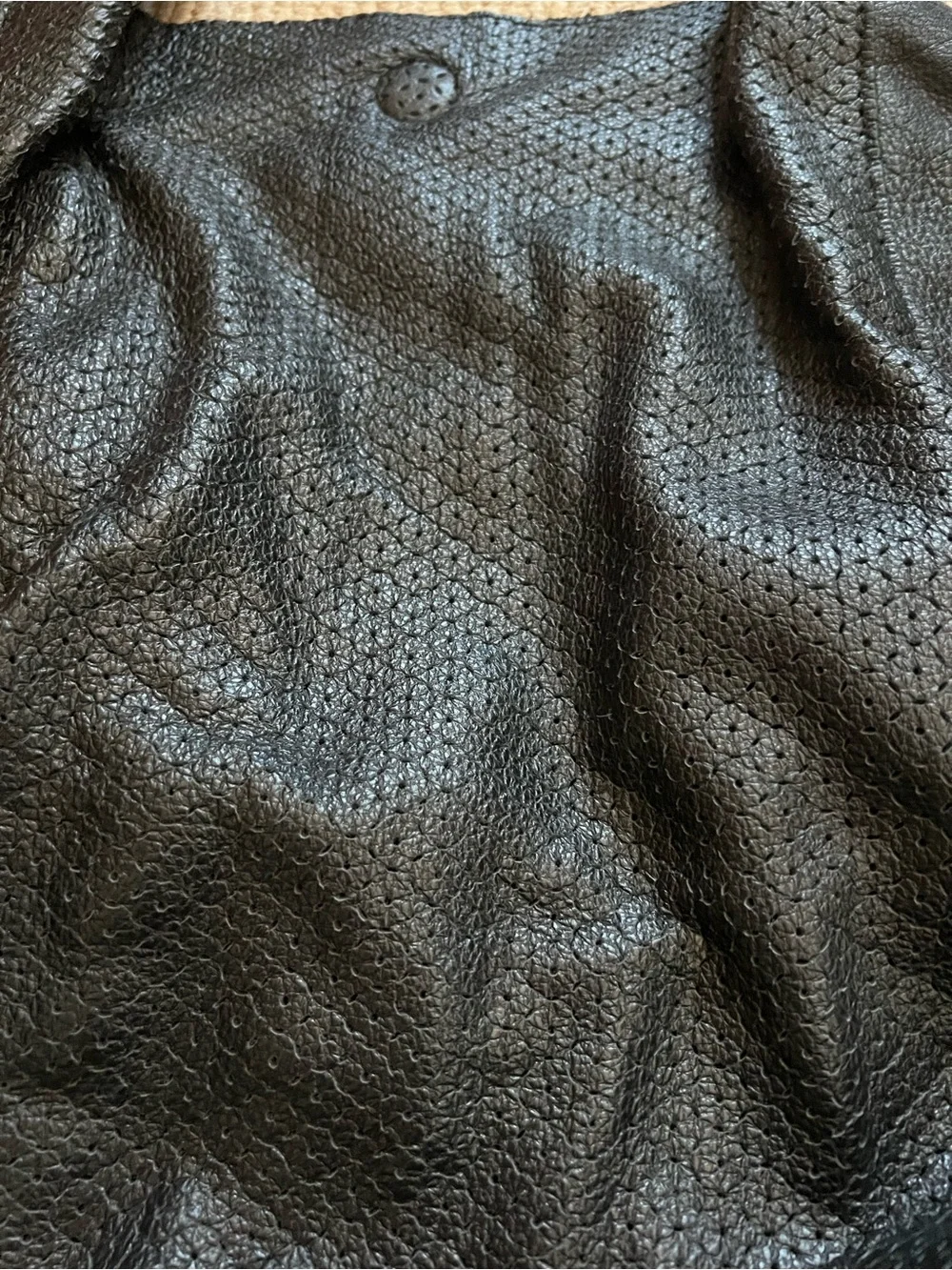 Linea Pelle Black Leather Hobo Tote